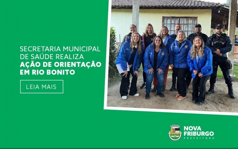 SECRETARIA MUNICIPAL DE SAÚDE REALIZA AÇÃO DE ORIENTAÇÃO EM RIO BONITO