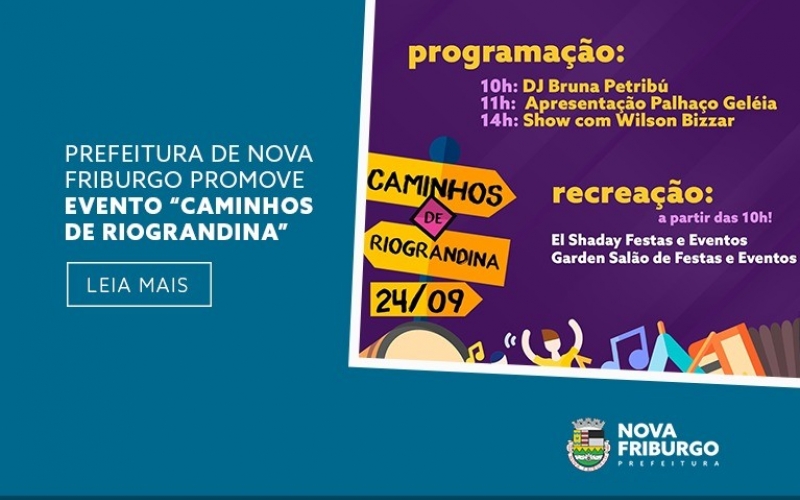 PREFEITURA DE NOVA FRIBURGO PROMOVE O EVENTO “CAMINHOS DE RIOGRANDINA”