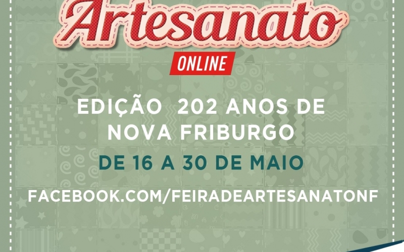 I Feira de Artesanato online de Nova Friburgo pretende movimentar a economia