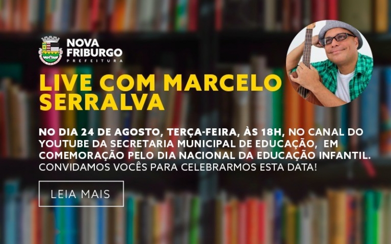 DIA NACIONAL DA EDUCAÇÃO INFANTIL SERÁ MARCADO COM LIVE ESPECIAL