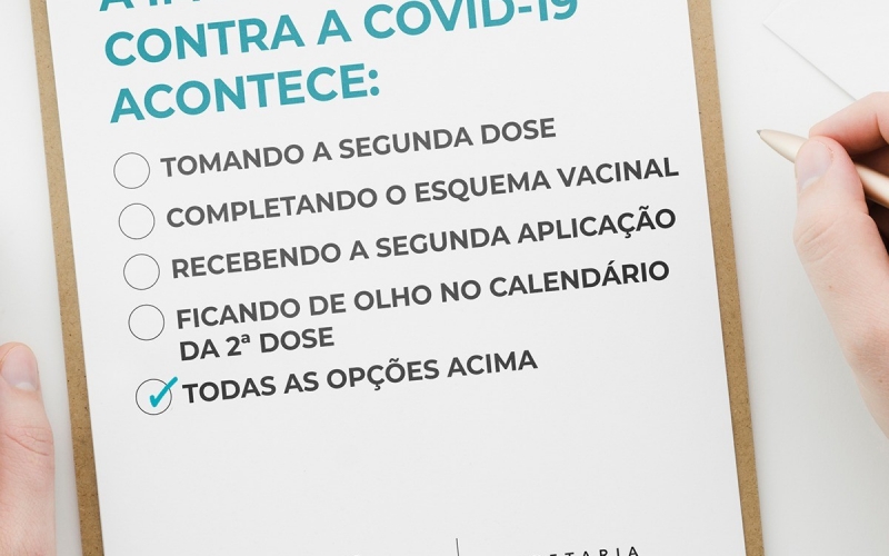 COMPLETAR O ESQUEMA VACINAL CONTRA A COVID-19 É A MELHOR OPÇÃO
